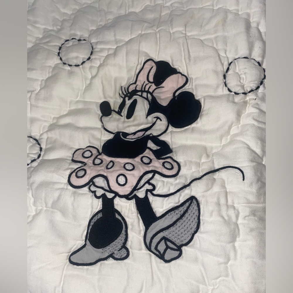 Pottery Barn Kids Disney Minnie Mouse twin  Sheet Set with pillow sham - Picture 7 of 10